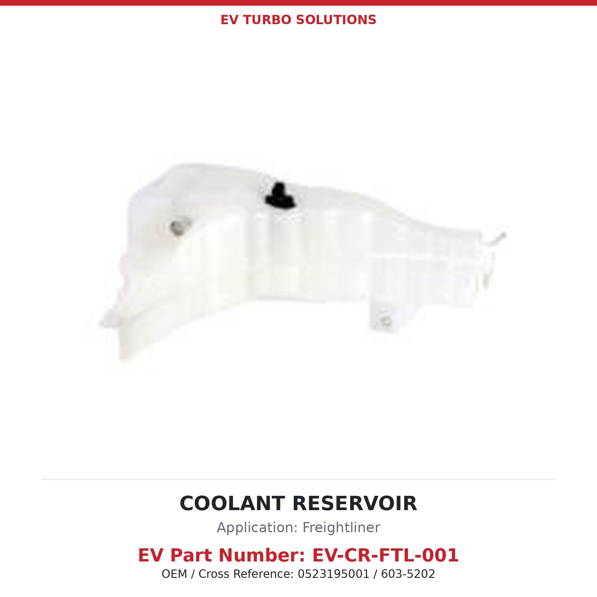Heavy-Duty Coolant Reservoir - Freightliner M2 / Thomas C2 (2005-2011)