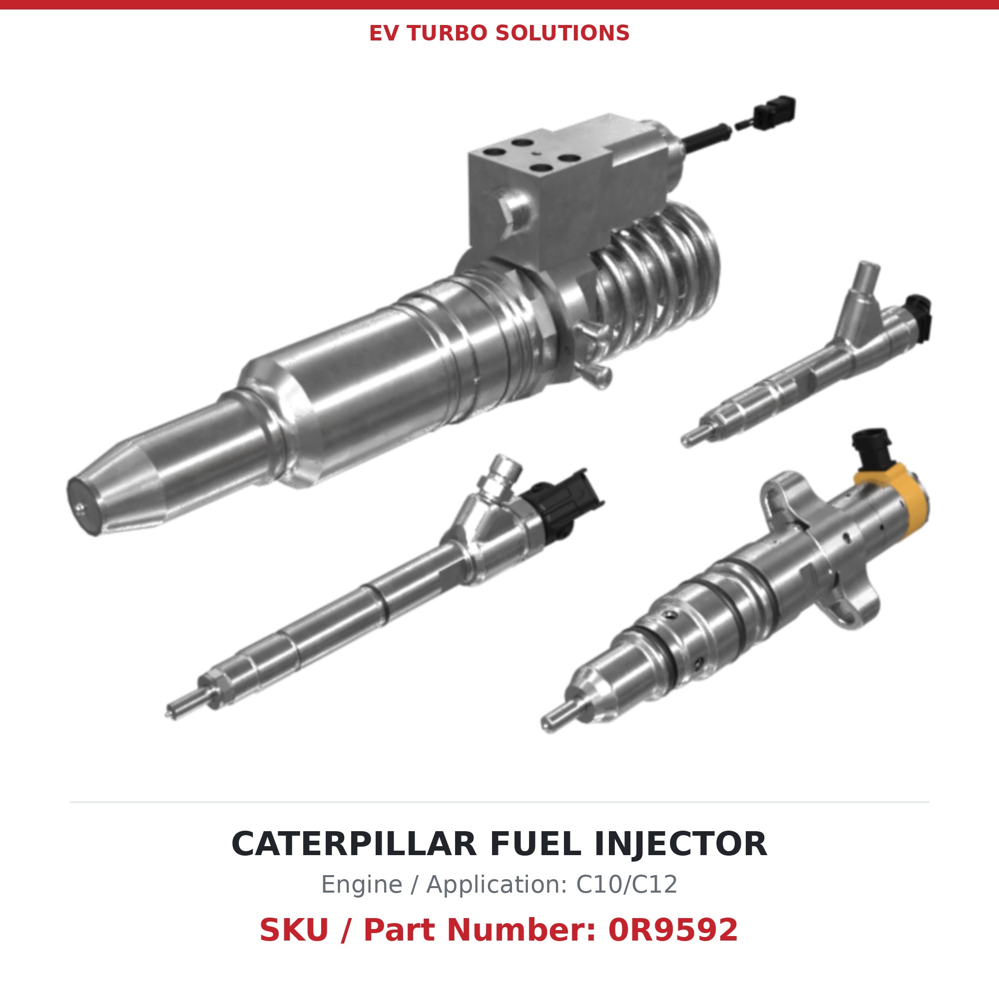 Caterpillar C10/C12 0R9592 Remanufactured Fuel Injector