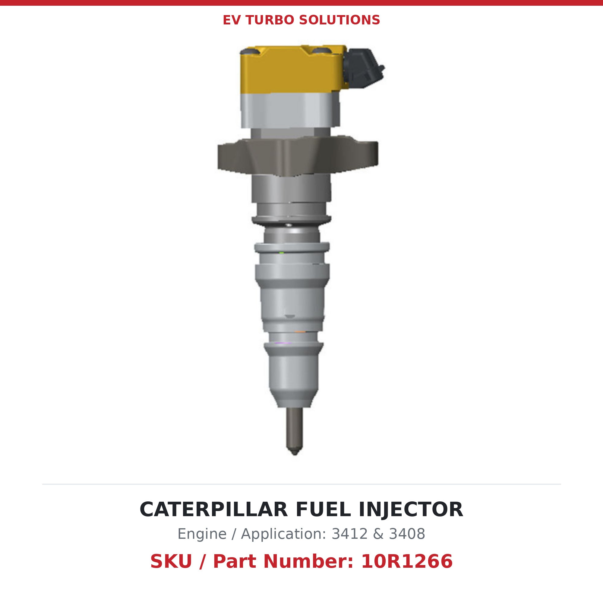 Caterpillar 3412 & 3408 10R1266 Remanufactured Fuel Injector