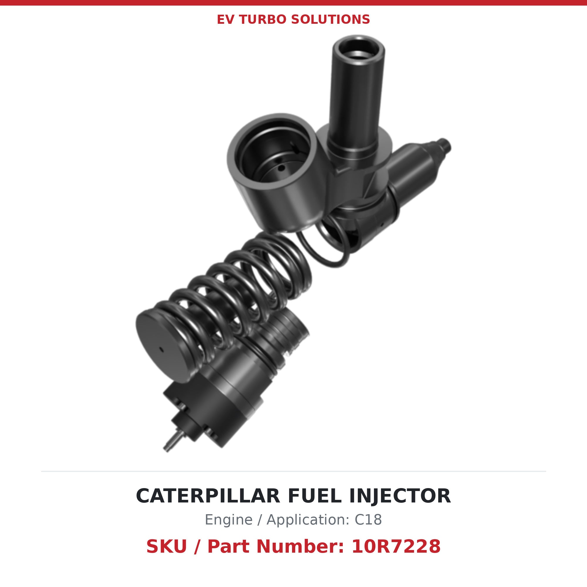 Caterpillar C18 10R7228 Remanufactured Fuel Injector