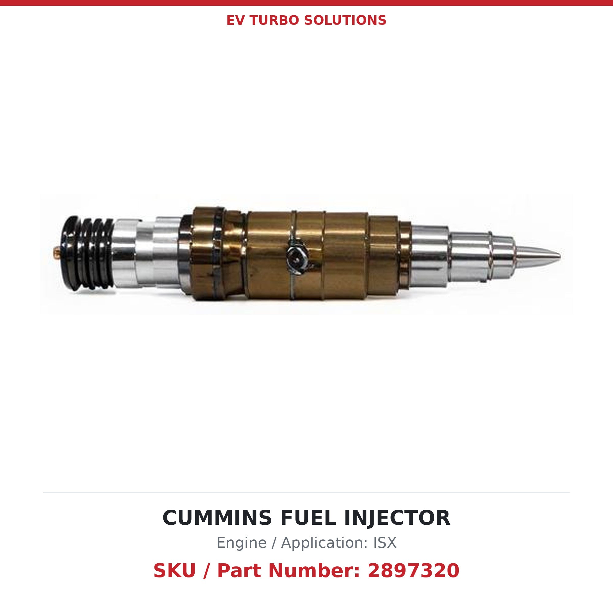 Cummins ISX 2897320 Remanufactured Fuel Injector