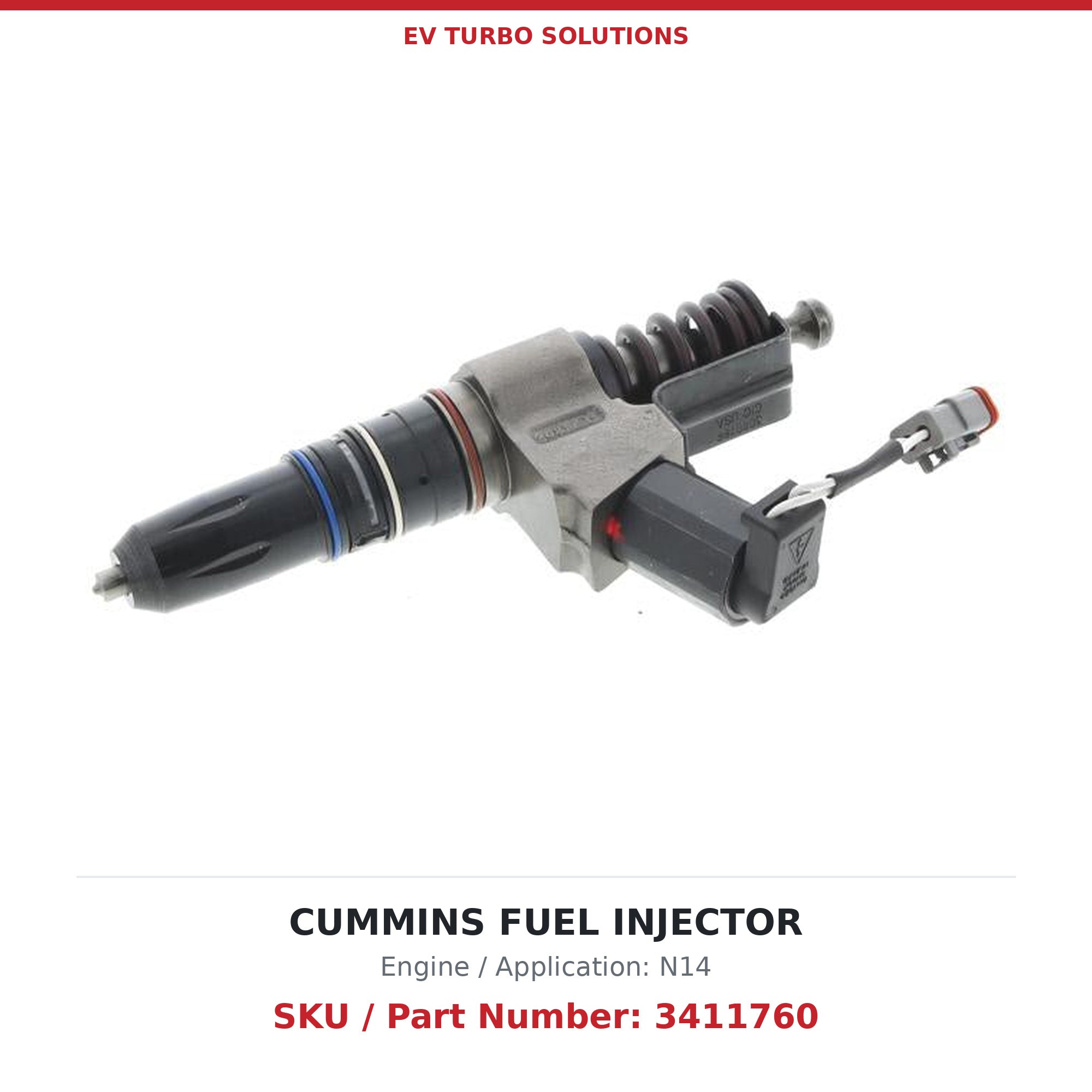 Cummins N14 3411760 Remanufactured Fuel Injector