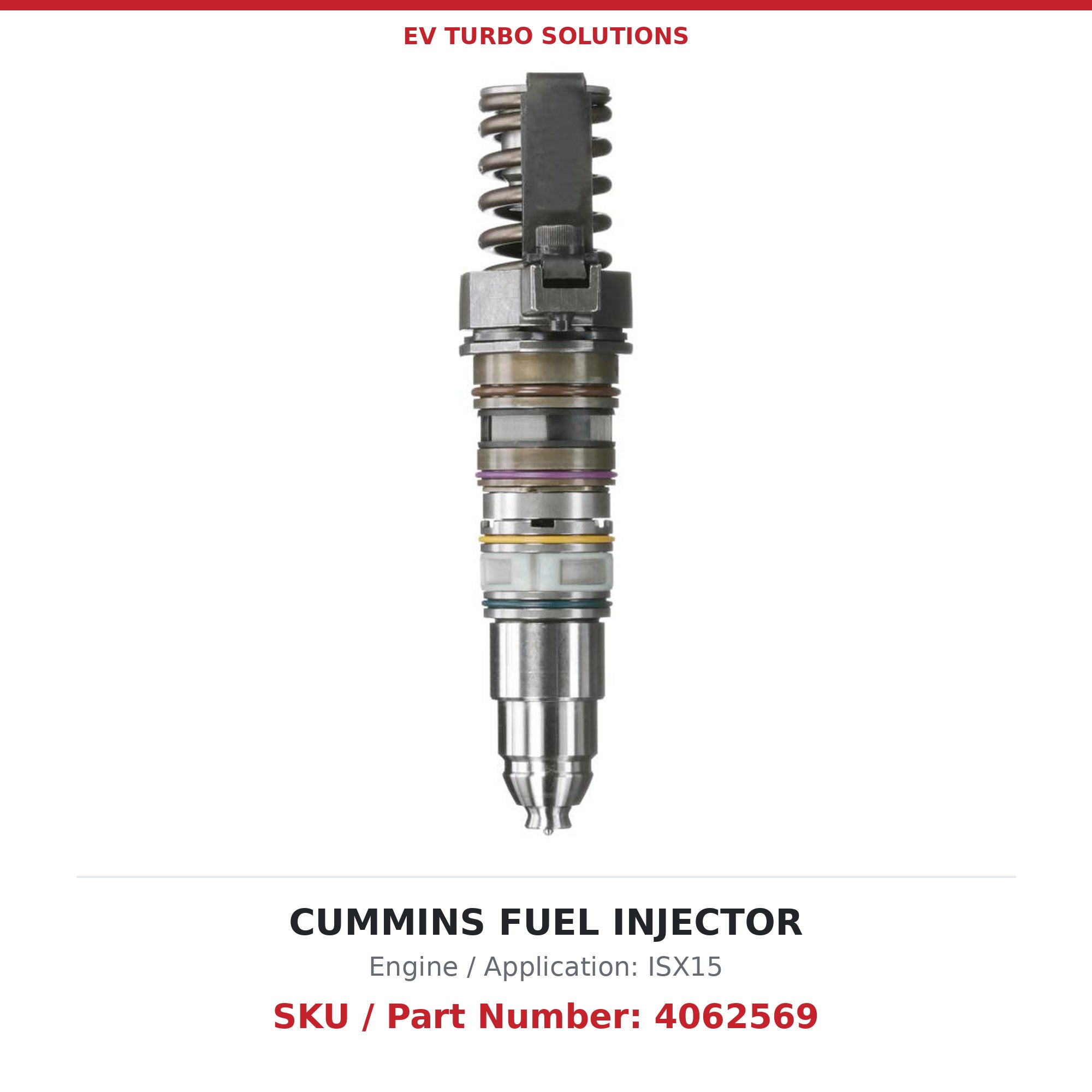 Cummins ISX15 4062569 Remanufactured Fuel Injector