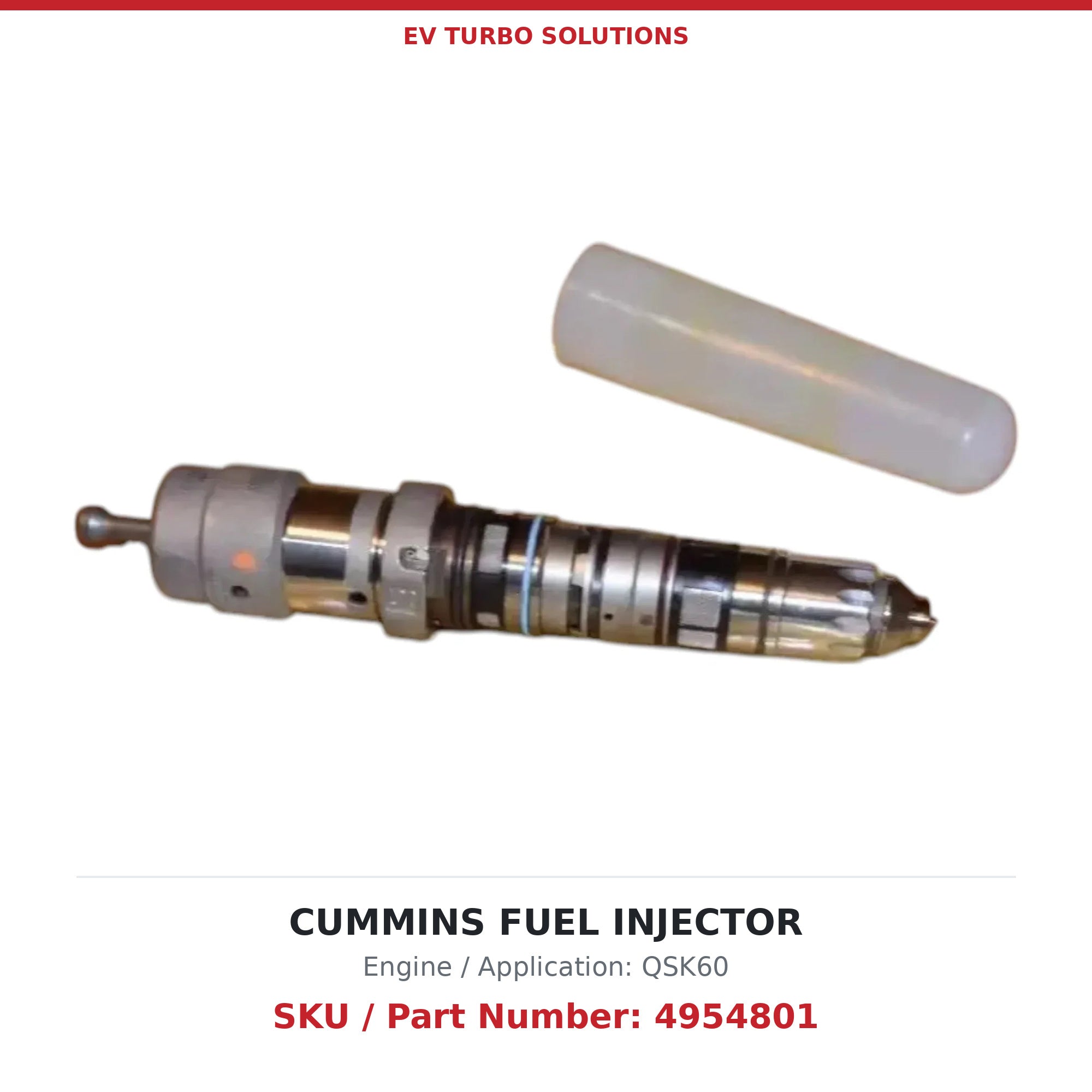Cummins QSK60 4954801 Remanufactured Fuel Injector