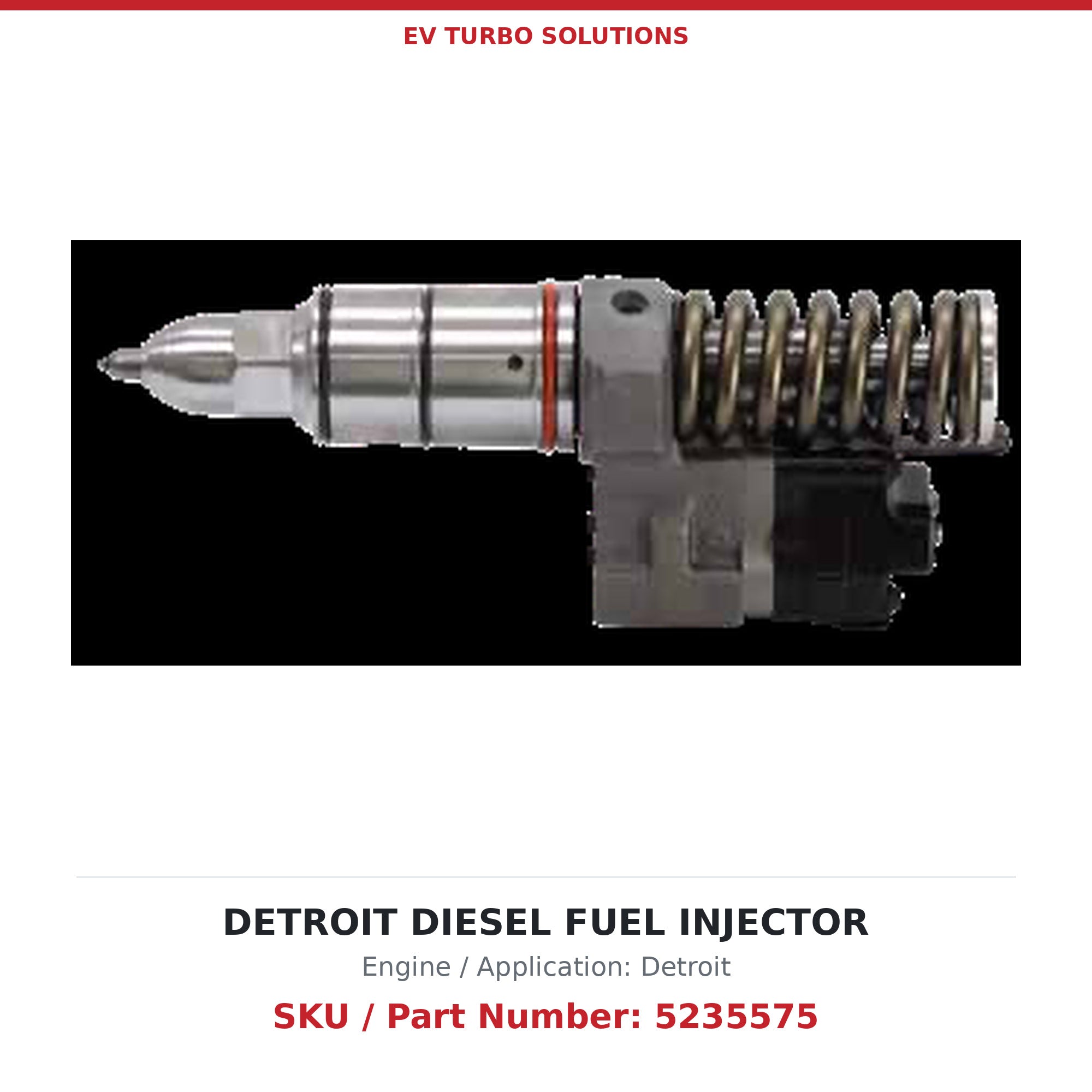 Detroit Diesel S60 5235575 Remanufactured Fuel Injector