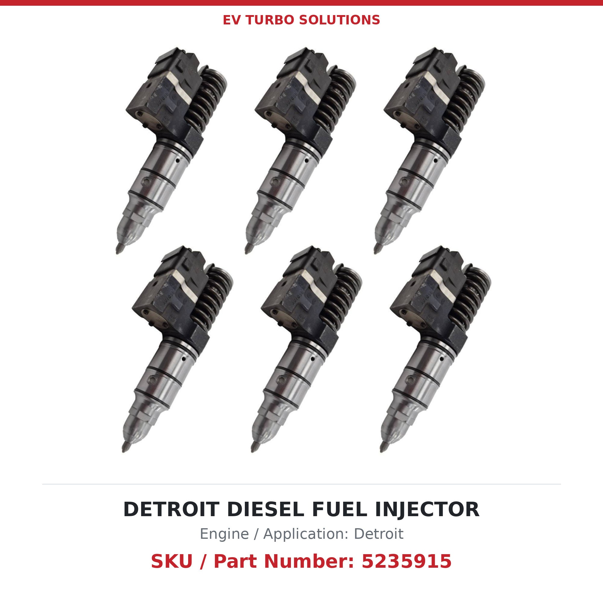 Detroit Diesel S60 5235915 Remanufactured Fuel Injector