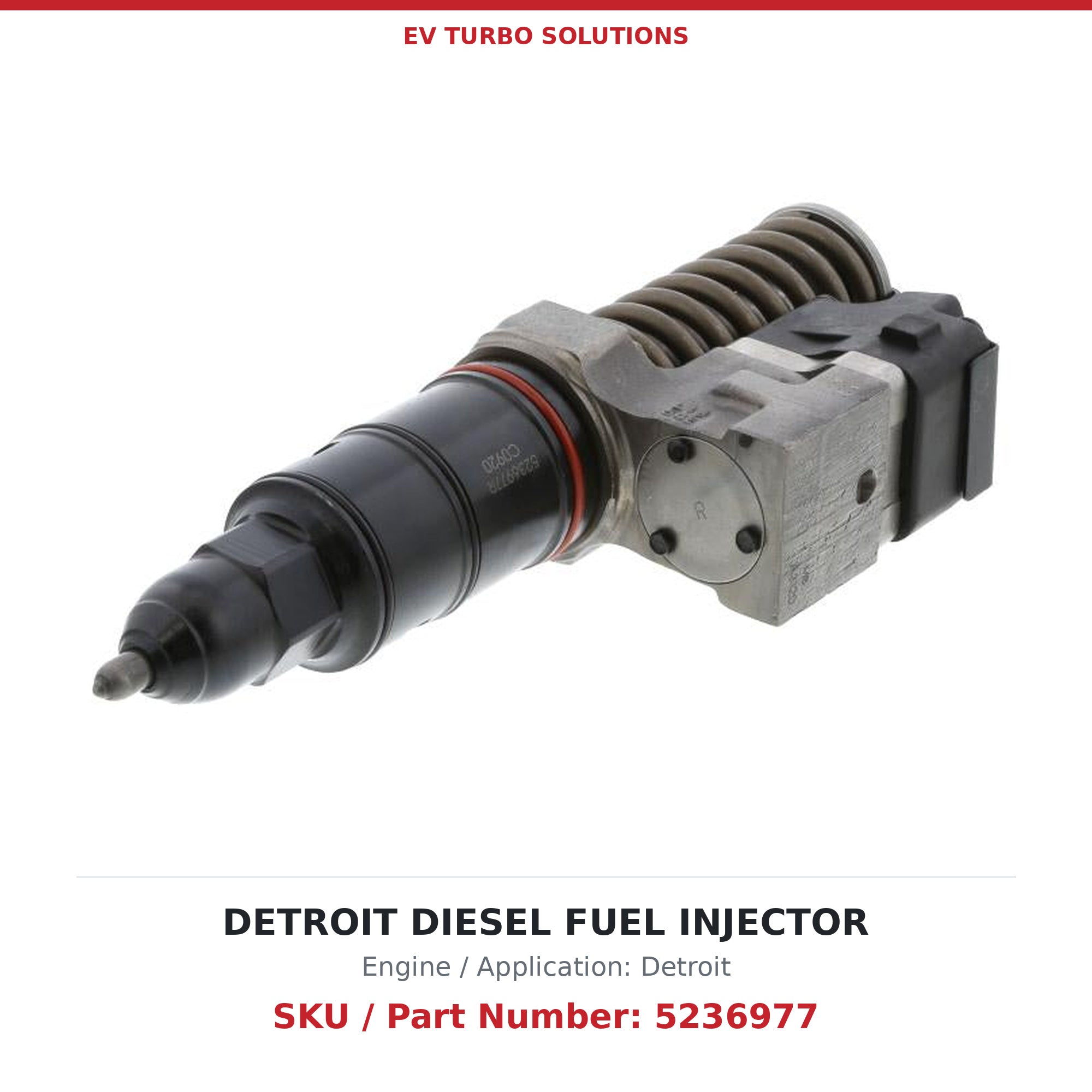 Detroit Diesel S60 5236977 Remanufactured Fuel Injector