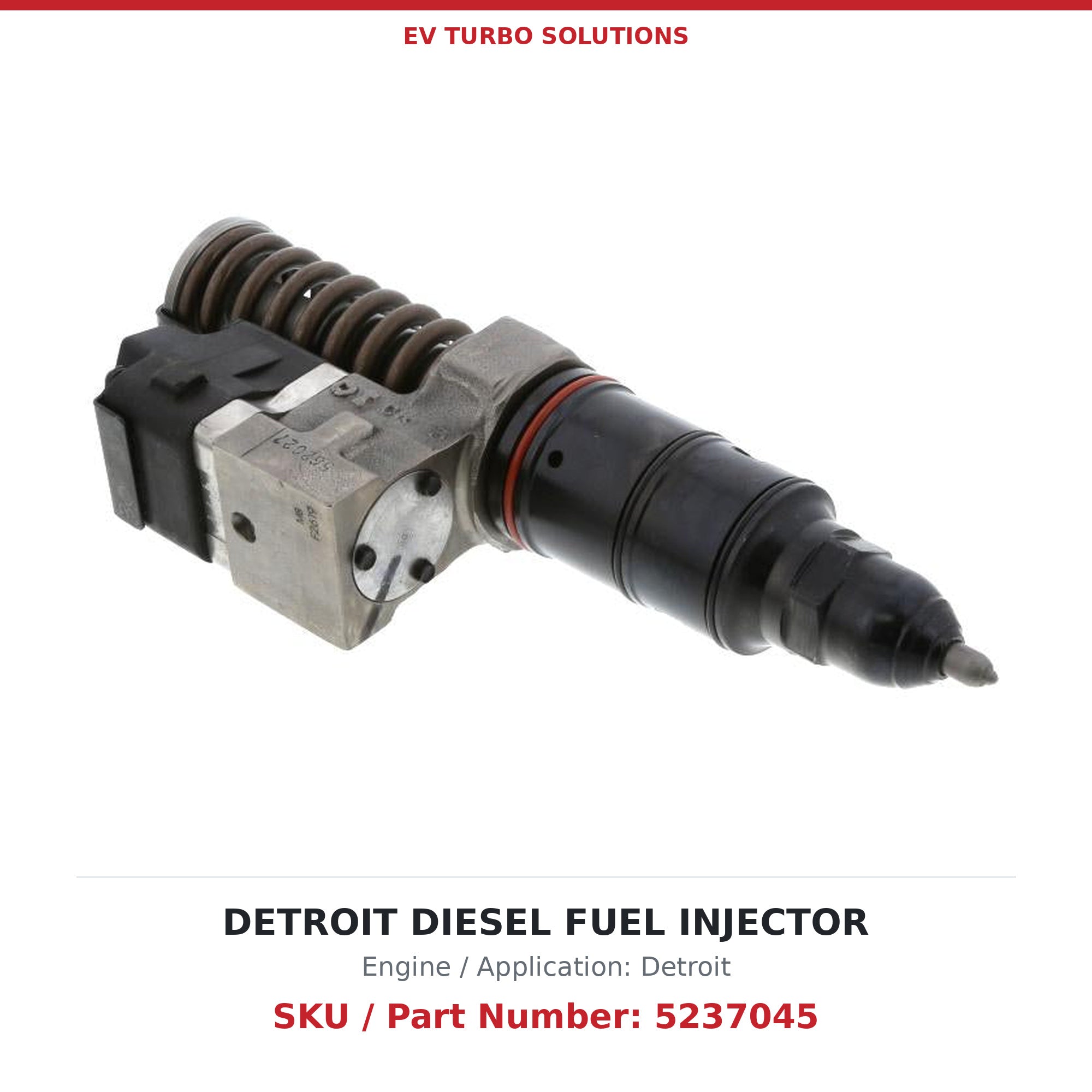 Detroit Diesel S60 5237045 Remanufactured Fuel Injector