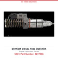 Detroit Diesel S60 5237466 Remanufactured Fuel Injector