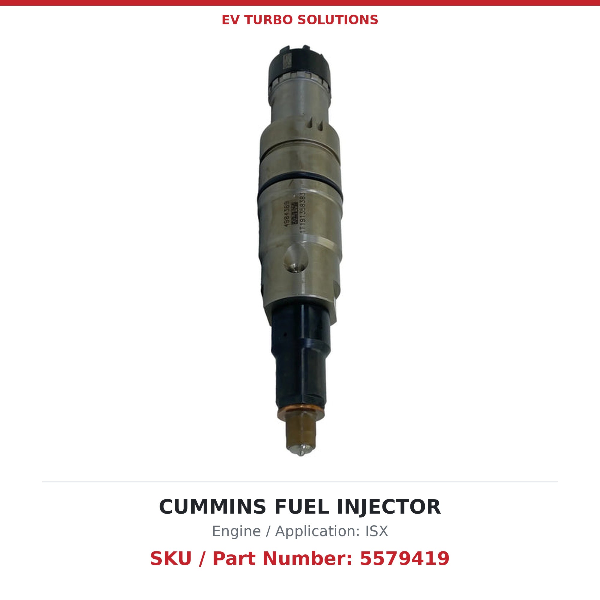 Cummins ISX 5579419 Remanufactured Fuel Injector